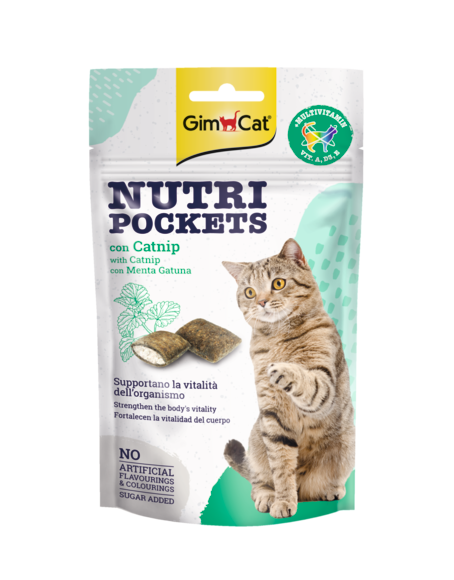 Snack > Nutri Pockets con Erba gatta 60g | GIMBORN