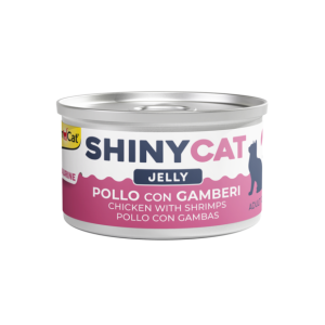 Alimenti umidi > ShinyCat POLLO CON GAMBERI in gelatina | GIMBORN