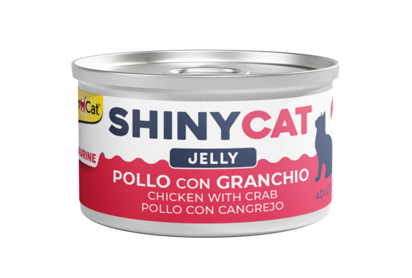 Alimenti umidi > ShinyCat POLLO CON GRANCHIO in gelatina | GIMBORN