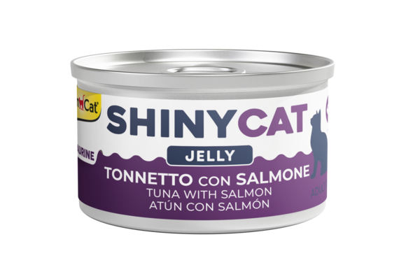Alimenti umidi > ShinyCat TONNETTO CON SALMONE in gelatina | GIMBORN