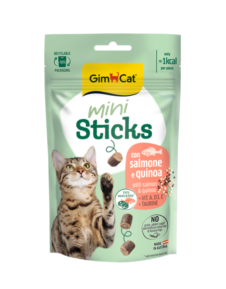 Sticks > MINI STICKS CON SALMONE E QUINOA 50 G | GIMBORN