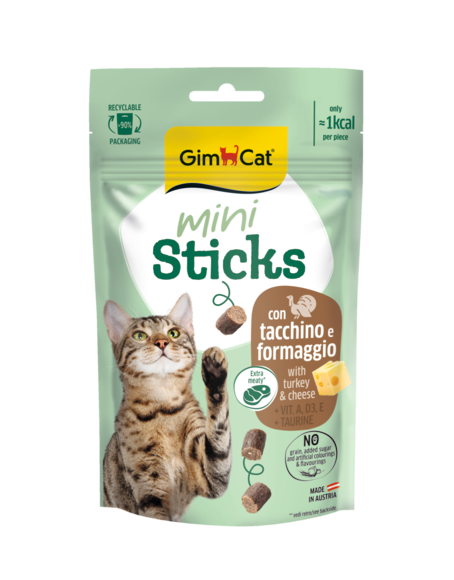 Sticks > Mini Sticks con Tacchino e Formaggio 50G | GIMBORN