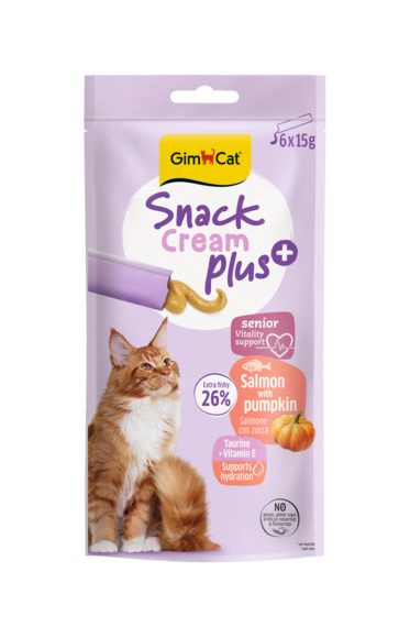 Snack > Snack cream PLUS SALMONE Con ZUCCA 6x15g | GIMBORN