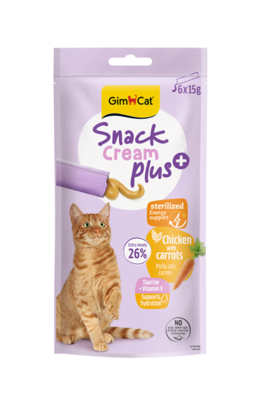 Snack > Snack cream PLUS POLLO Con CAROTE 6x15g | GIMBORN