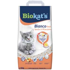 Lettiere agglomeranti > Biokat's* BIANCO FRESH VANIGLIA&MANDARINO 5KG | GIMBORN