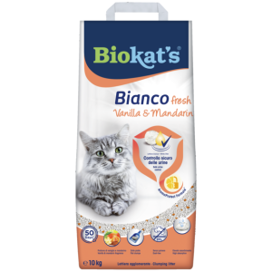 Lettiere agglomeranti > Biokat's* BIANCO FRESH VANIGLIA&MANDARINO 10KG | GIMBORN