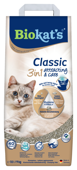 Lettiere agglomeranti > BIOKAT'S* CLASSIC 3in1 ATTRAC. & CARE 10L | GIMBORN