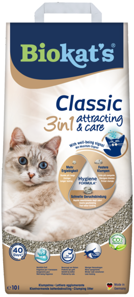 Lettiere agglomeranti > BIOKAT'S* CLASSIC 3in1 ATTRAC. & CARE 10L | GIMBORN