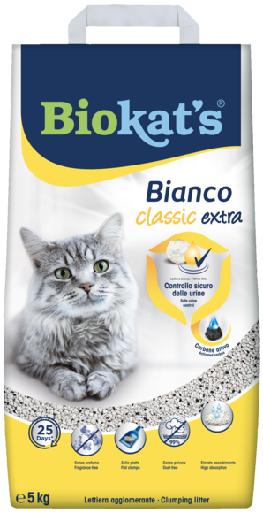 Lettiere agglomeranti > Biokat's* Bianco Classic Extra 5 KG | GIMBORN