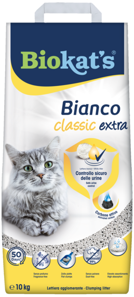 Lettiere agglomeranti > Biokat's* Bianco Classic Extra 10 KG | GIMBORN