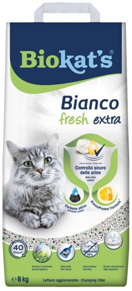 Lettiere agglomeranti > Biokat's* Bianco Fresh Extra 8 KG | GIMBORN