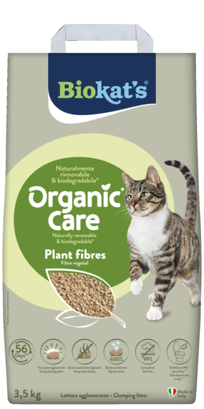 Lettiere agglomeranti > Biokat's* Organic** Care Plant fibres 3.5 kg | GIMBORN