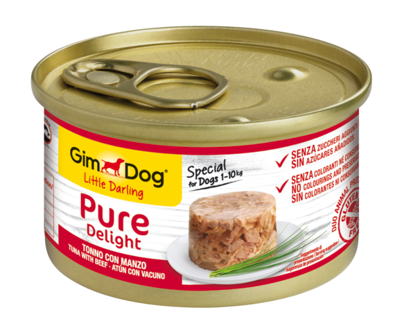 Yaş mama > PURE DELIGHT tuna with beef 85g | GIMBORN