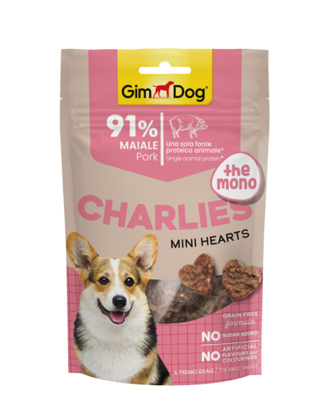 Atıştırmalıklar > CHARLIES THE MONO MINI HEARTS pork 70GR | GIMBORN